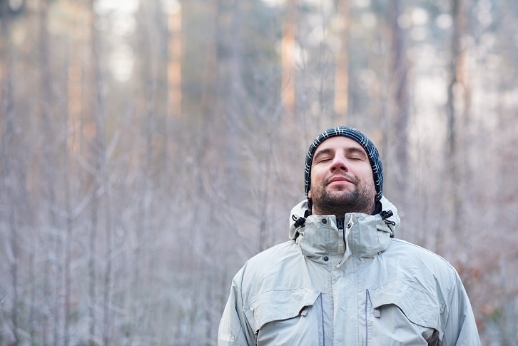 Man-breathing-deeply Mindfulness