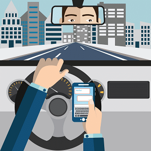 Using mobile phone while driving