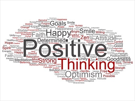 Conceptual positive thinking, happy strong